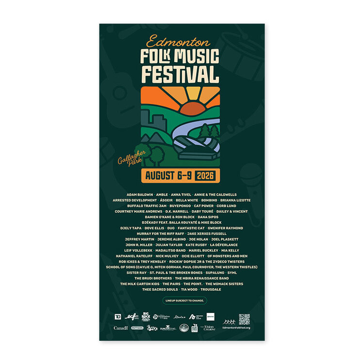 Vivid Print Edmonton Folk Music Festival 2026