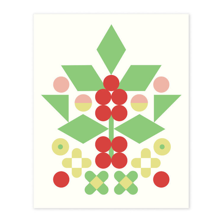 Bee Waeland Holly and Mistletoe