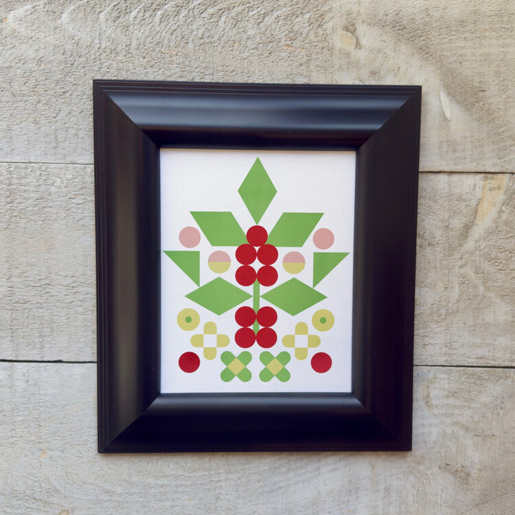 Bee Waeland Holly and Mistletoe