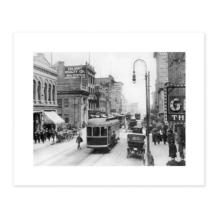 Vivid Archives 8th Avenue and Centre Street Looking East, Calgary 1912