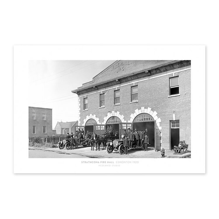 Vivid Archives Strathcona Fire Hall, Edmonton 1920
