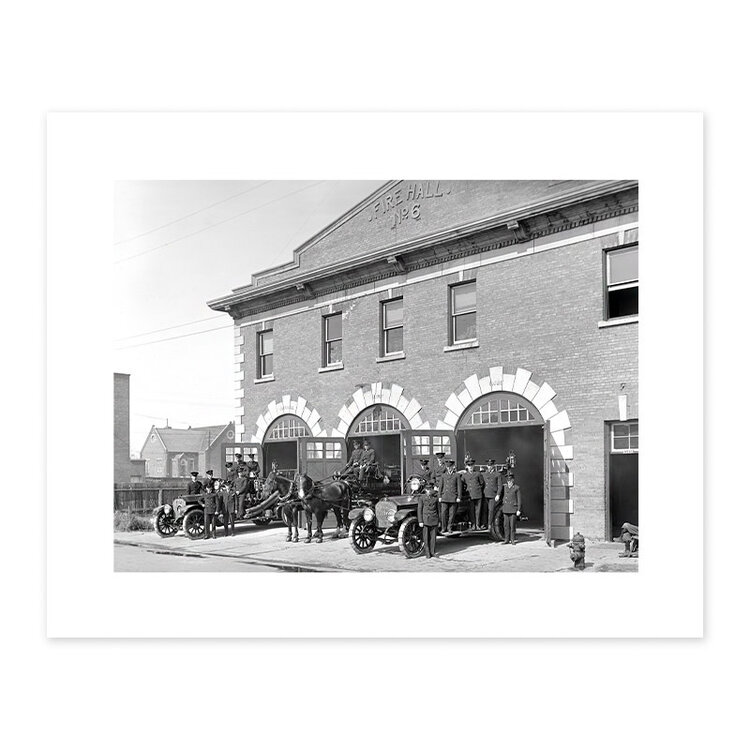Vivid Archives Strathcona Fire Hall, Edmonton 1920