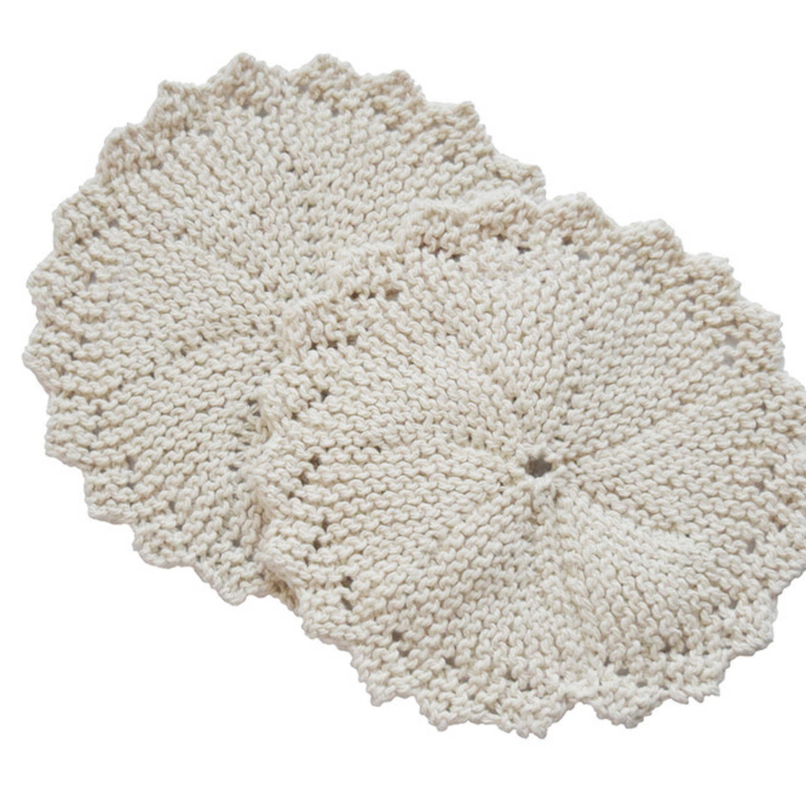 Handmade Organic Cotton Scrubber - Round