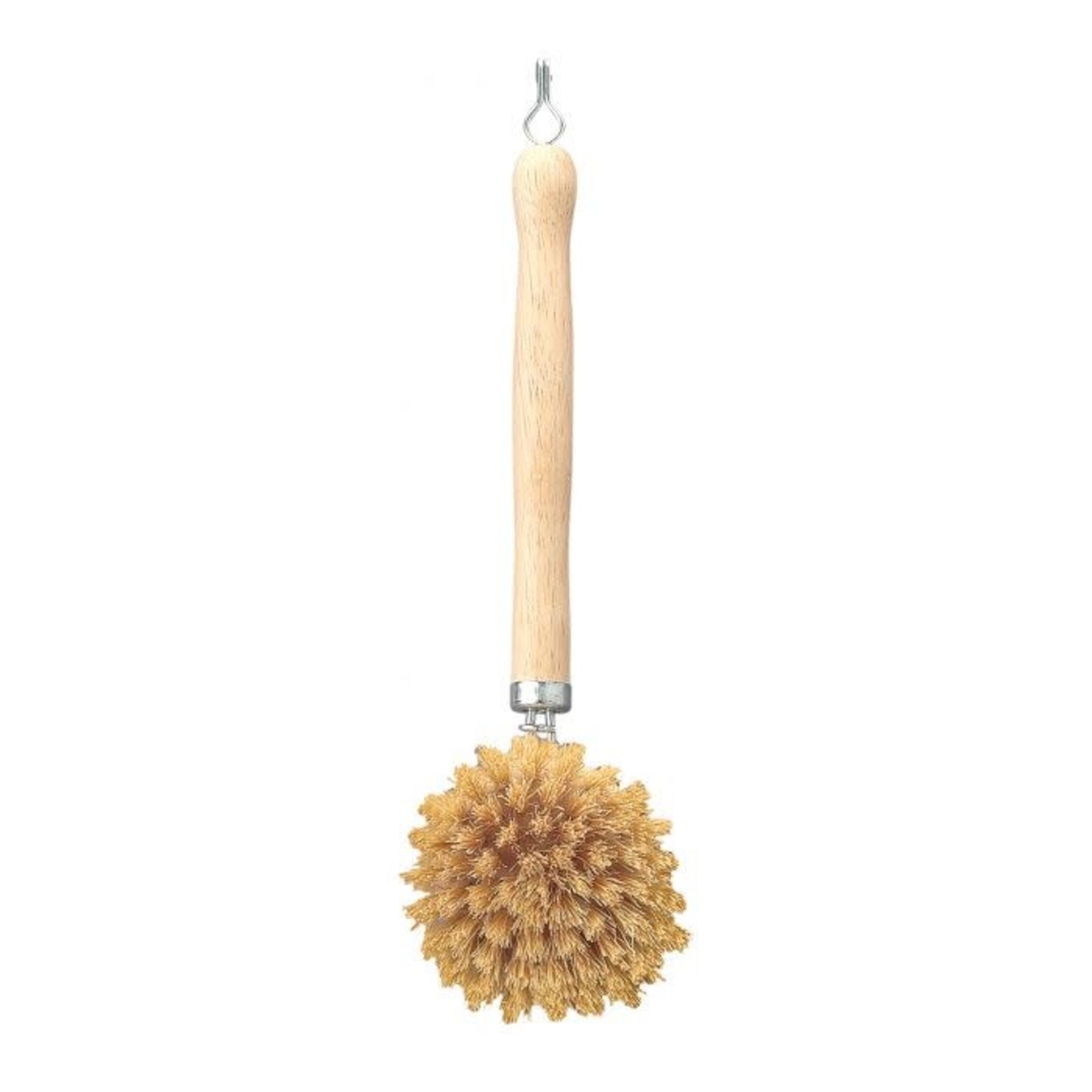Classic Dish Washing Brush, Stainless Steel Handle, with Natural Bristles