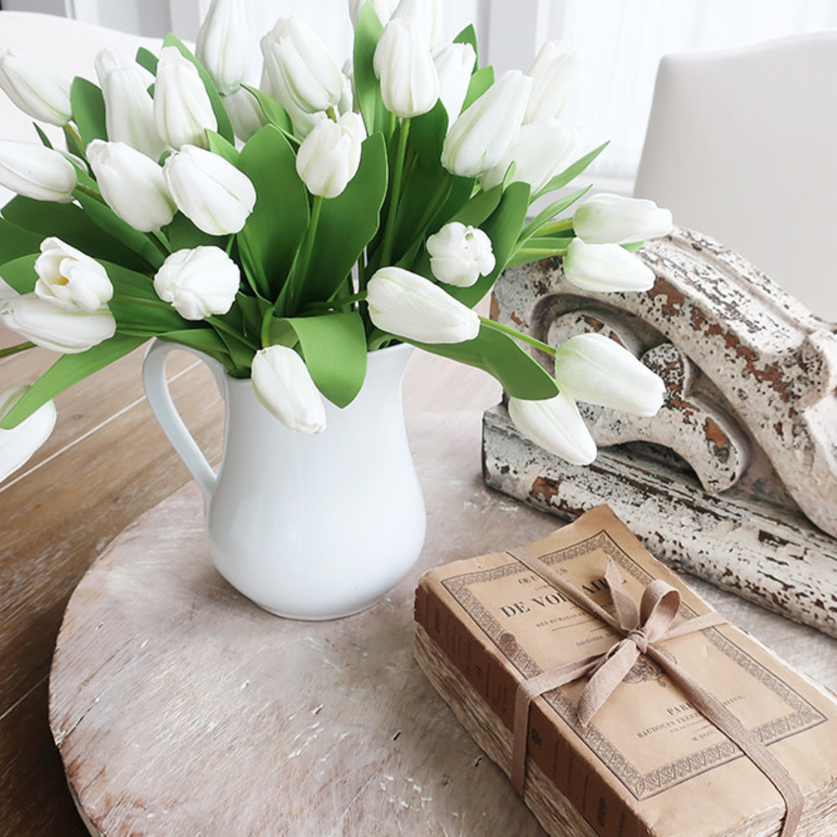 French White Tulips