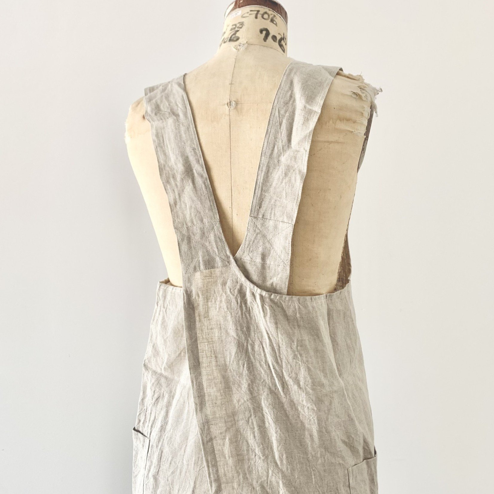 French Linen Pinafore Apron