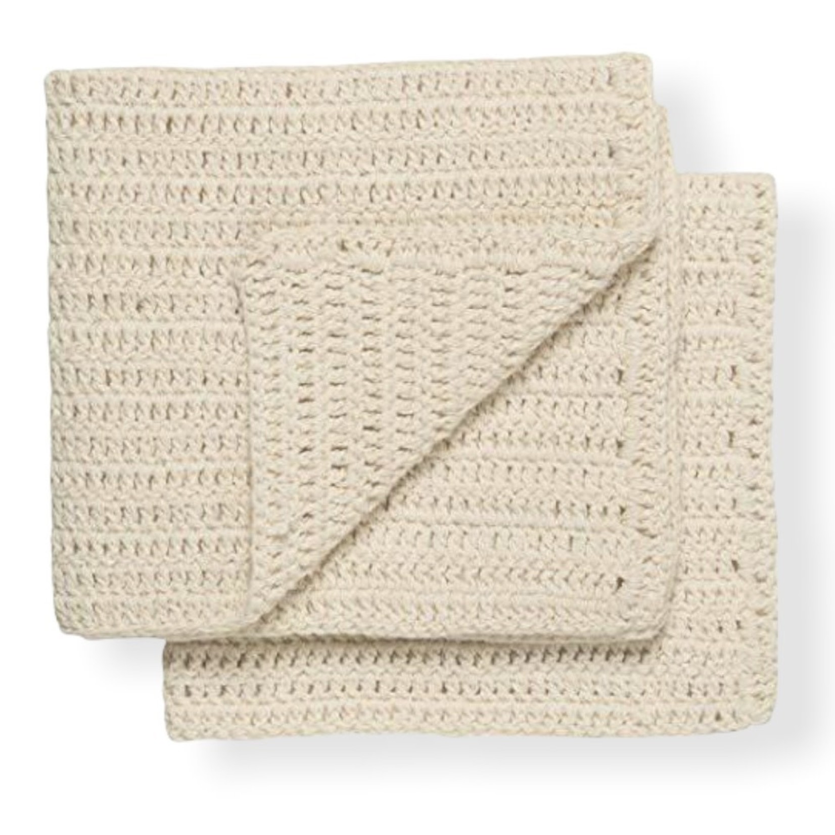 Homespun Natural Wash Cloths - Set of 2