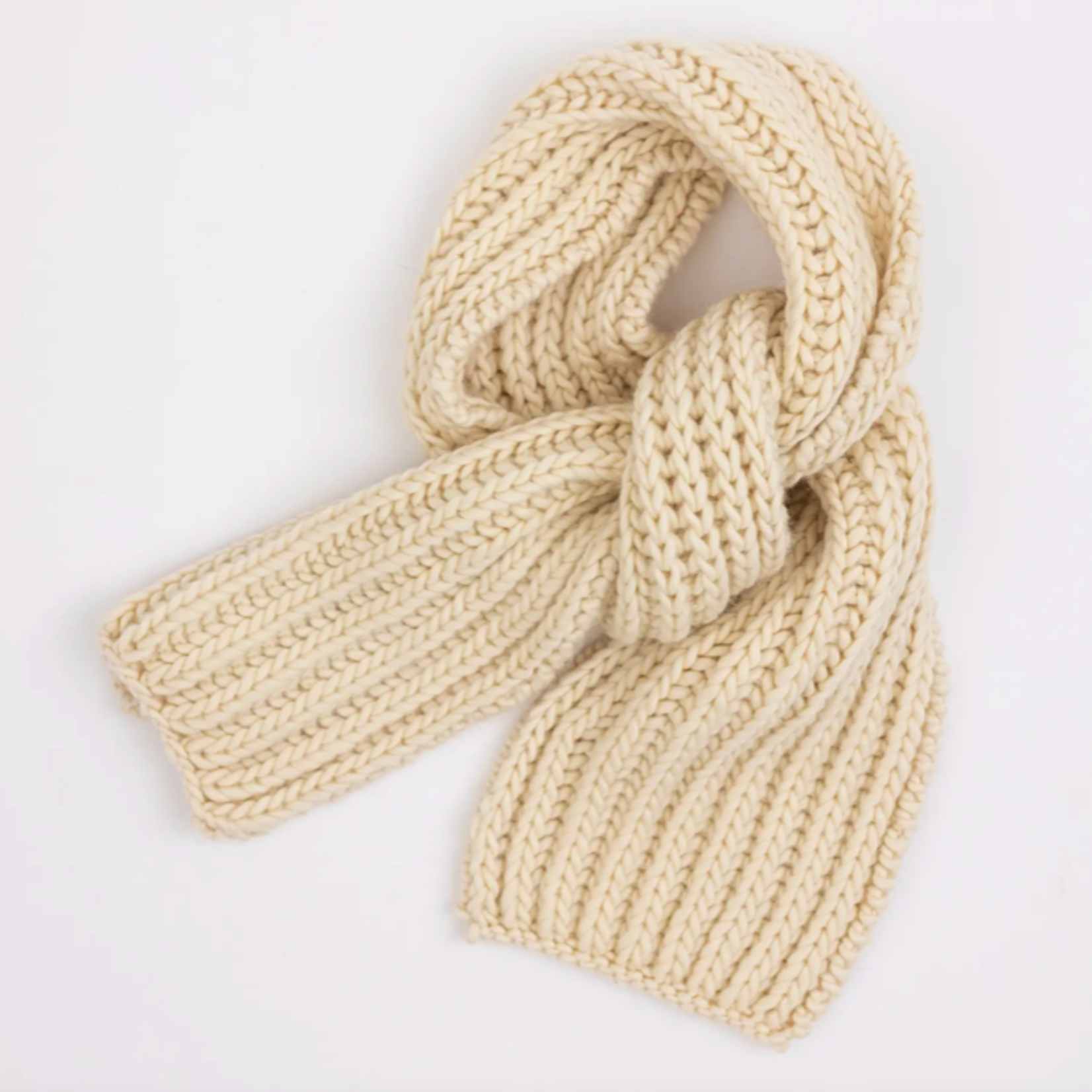 Fishermans Scarf - Knit Kit (Cream)