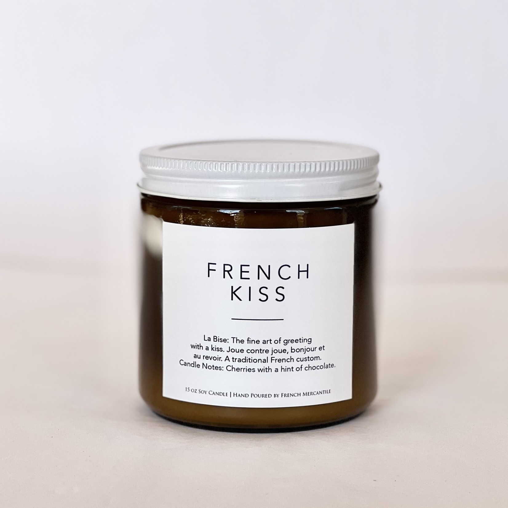 French Kiss 15oz Amber Jar Candle