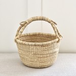 Natural Fair trade  Handwoven Market Basket - Small