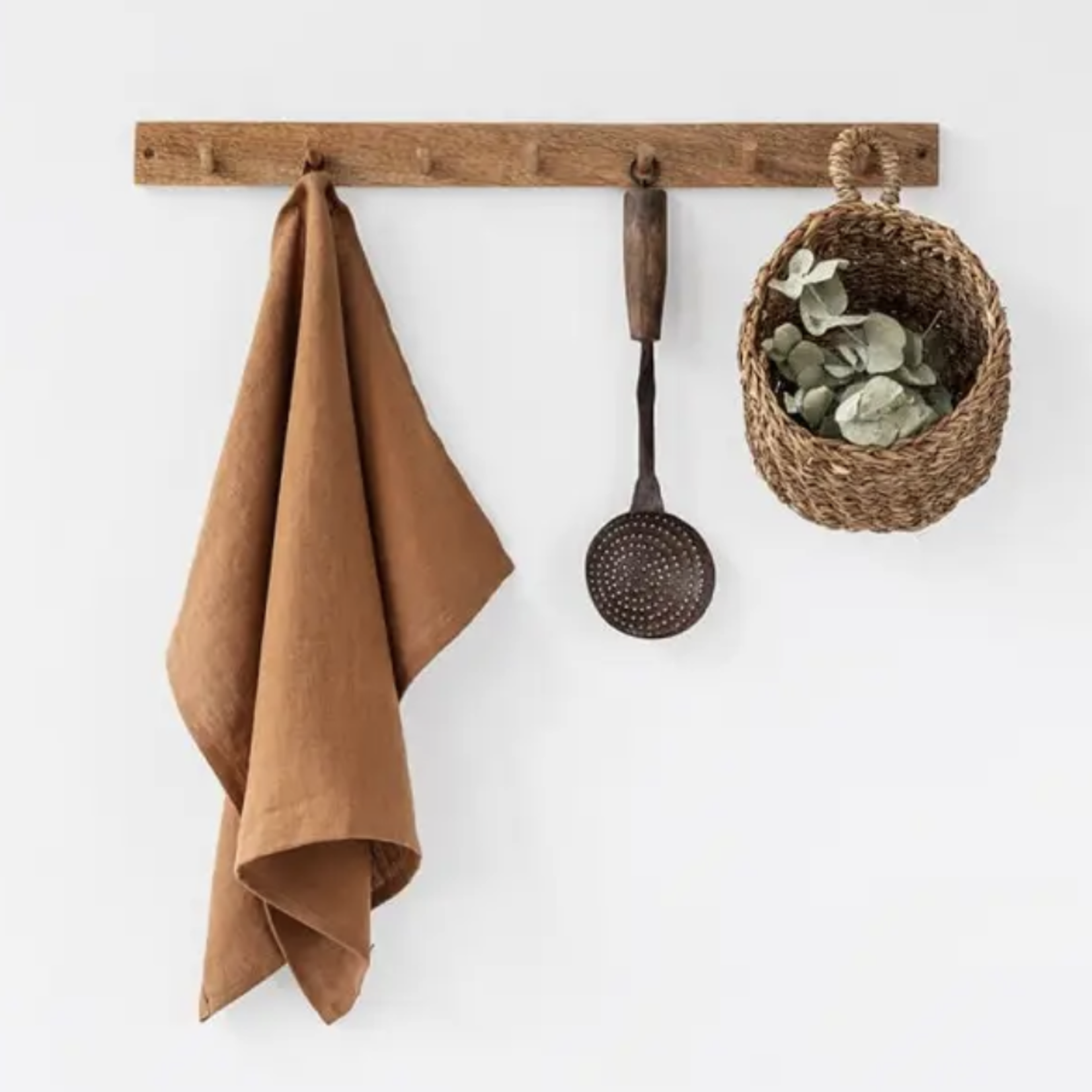 French Linen Tea Towel - Clay