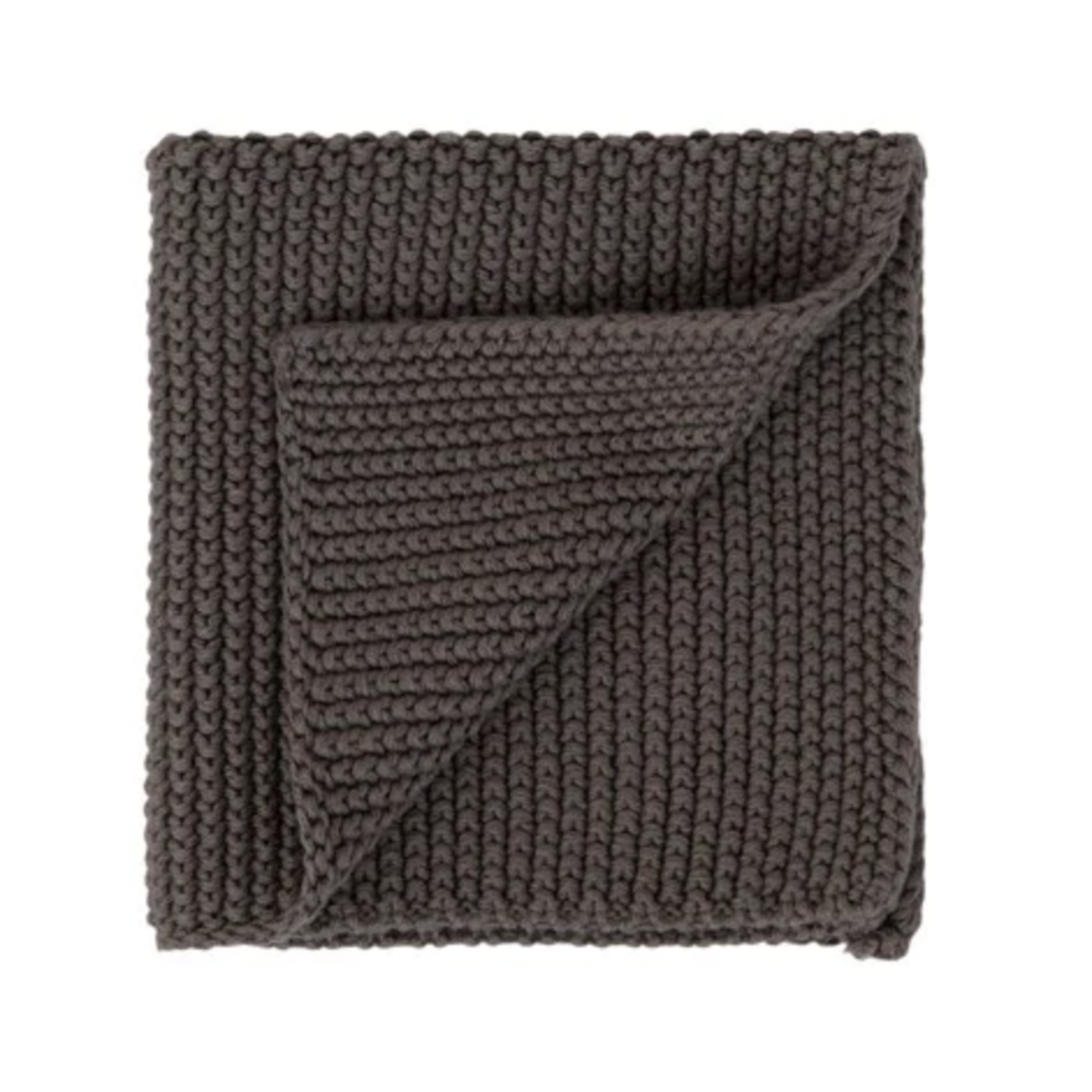 Cotton Knit Dish Cloth - Grey