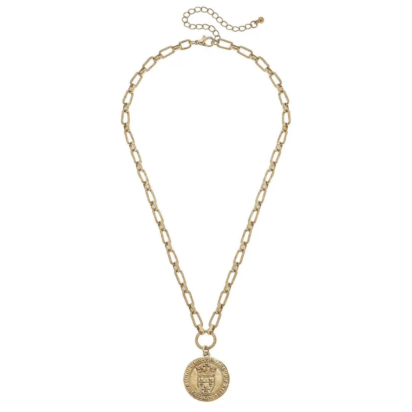 French Coin Necklace – Collarbone Jewelry