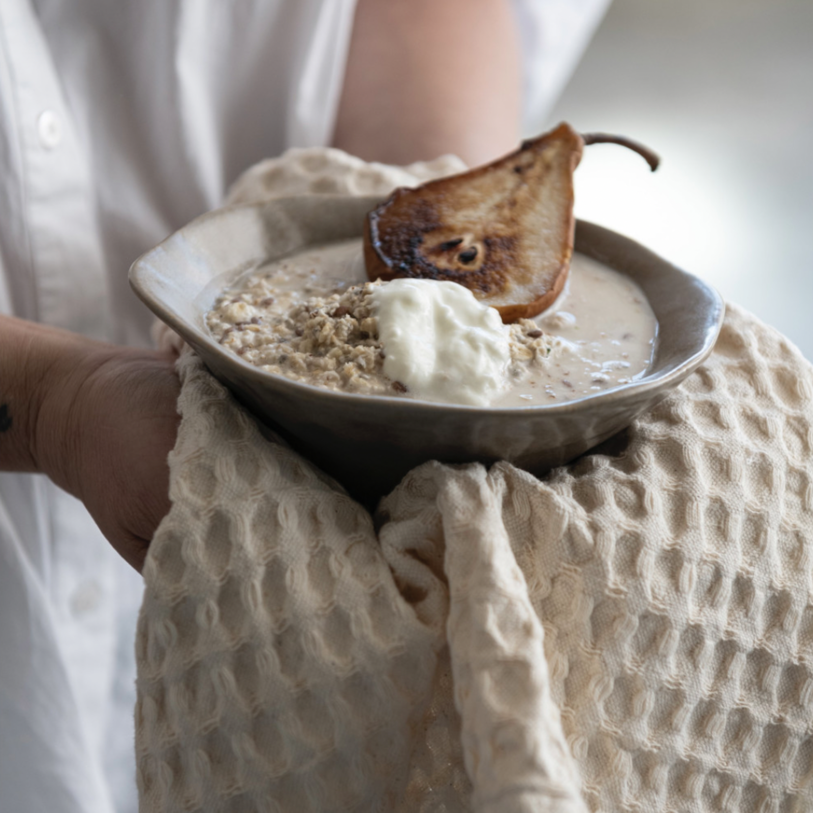 Waffle Cotton Dish Cloths Set of 3