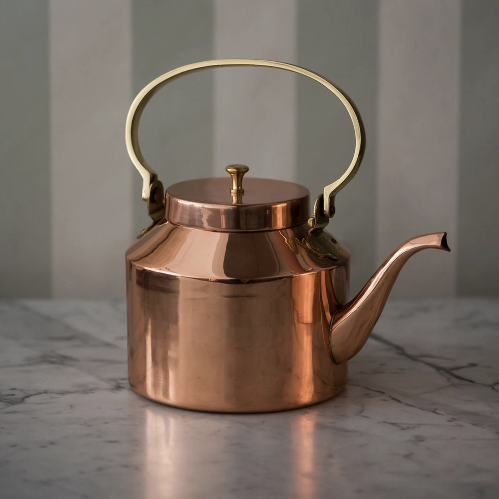 English Copper Tea Kettle | 10 Cup