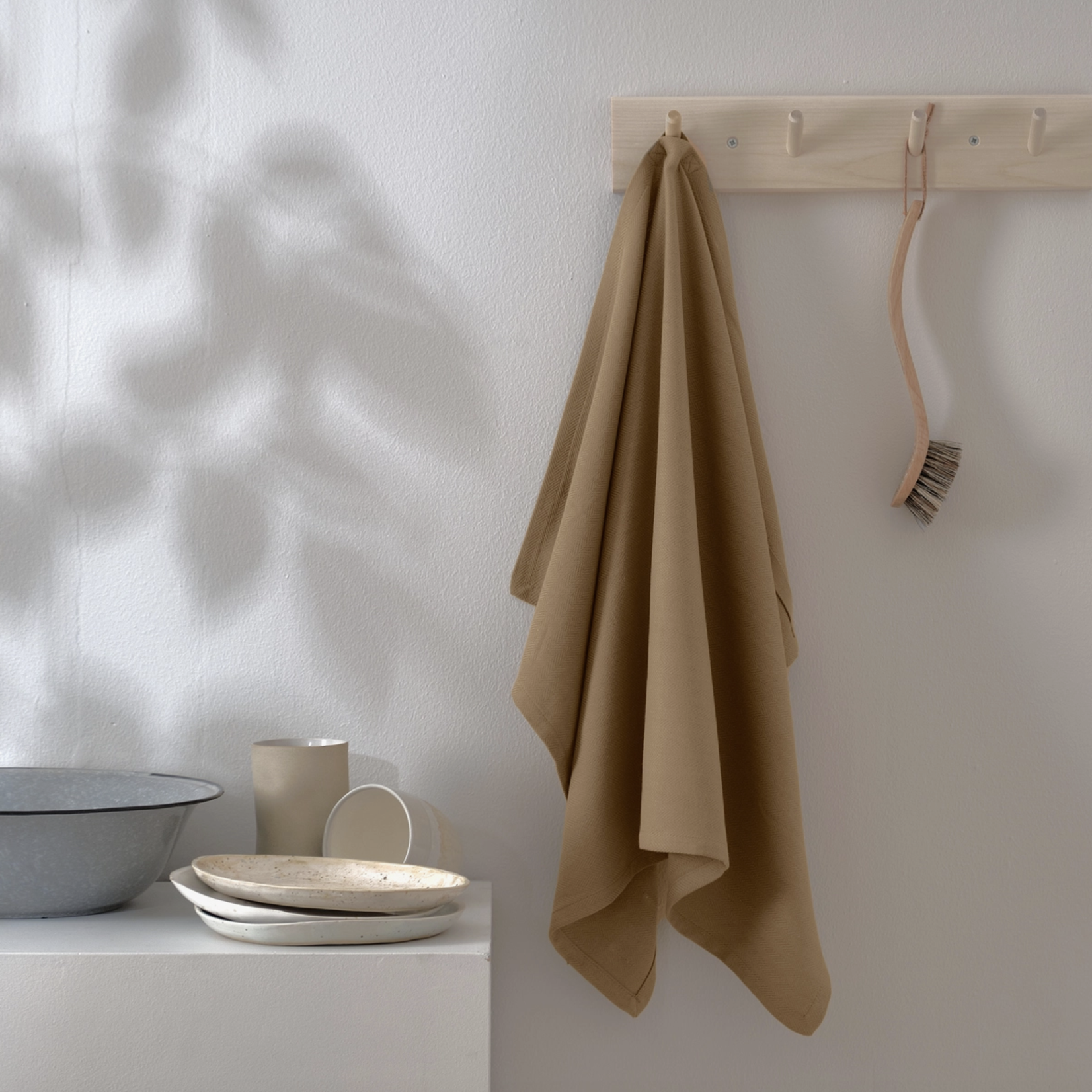 Kitchen Towel - Khaki |100% GOTS certified organic cotton