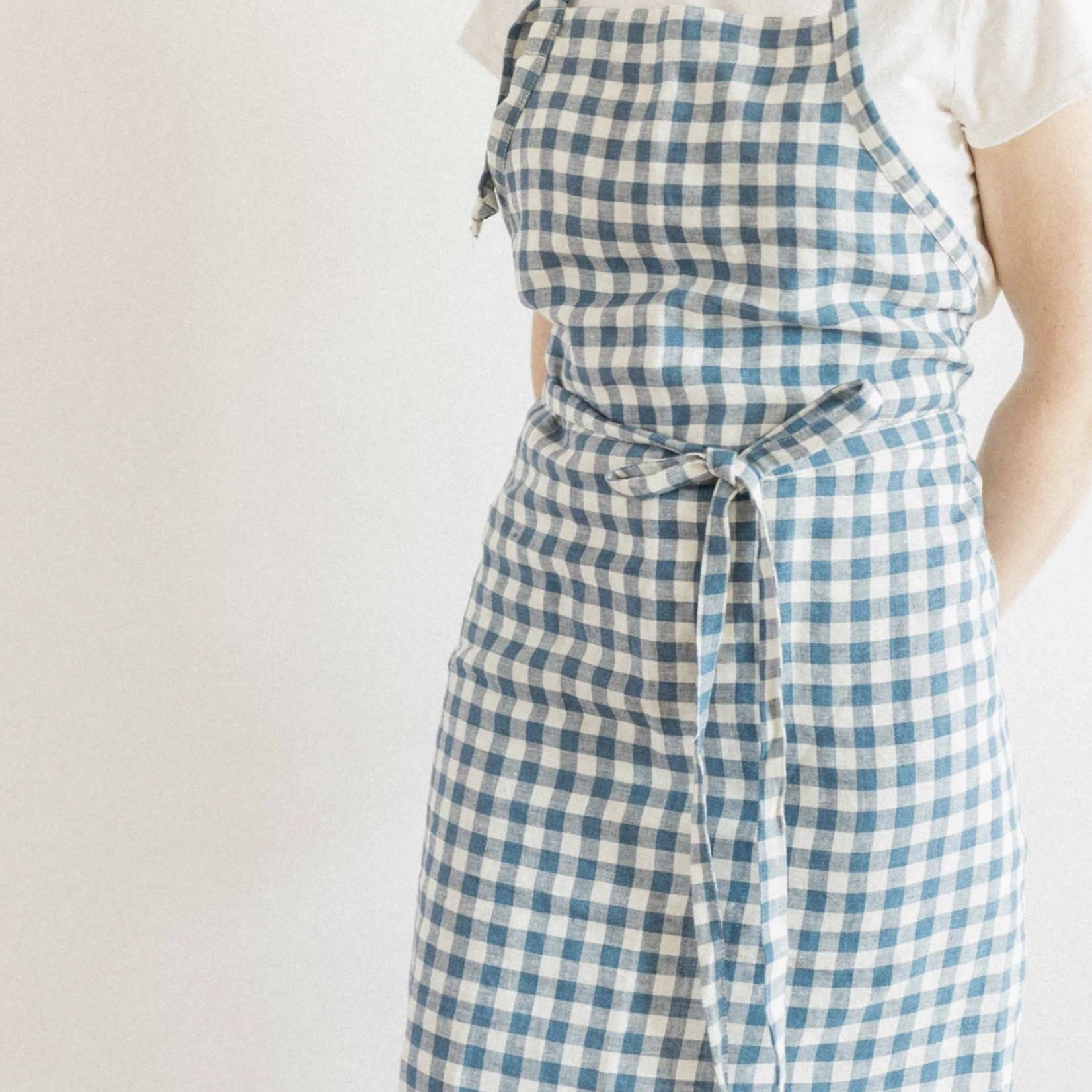 English Blue Gingham | Classic Apron - French Mercantile