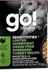 GO GO! Limited Ingredient Tetra Pack Grain Free Shredded Turkey Dog 12.5 oz