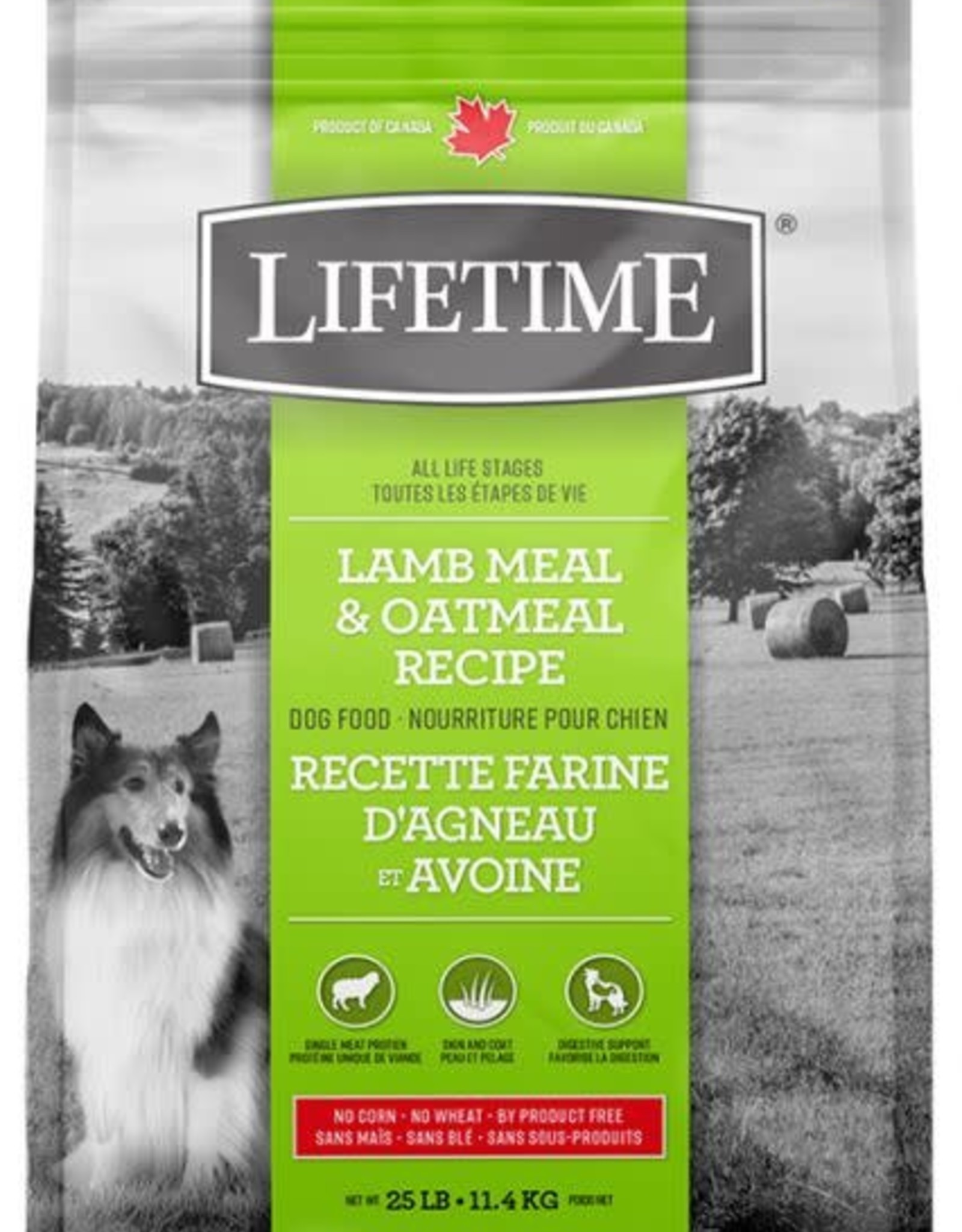 Lifetime Lifetime Lamb & Oatmeal Dog 25 lbs