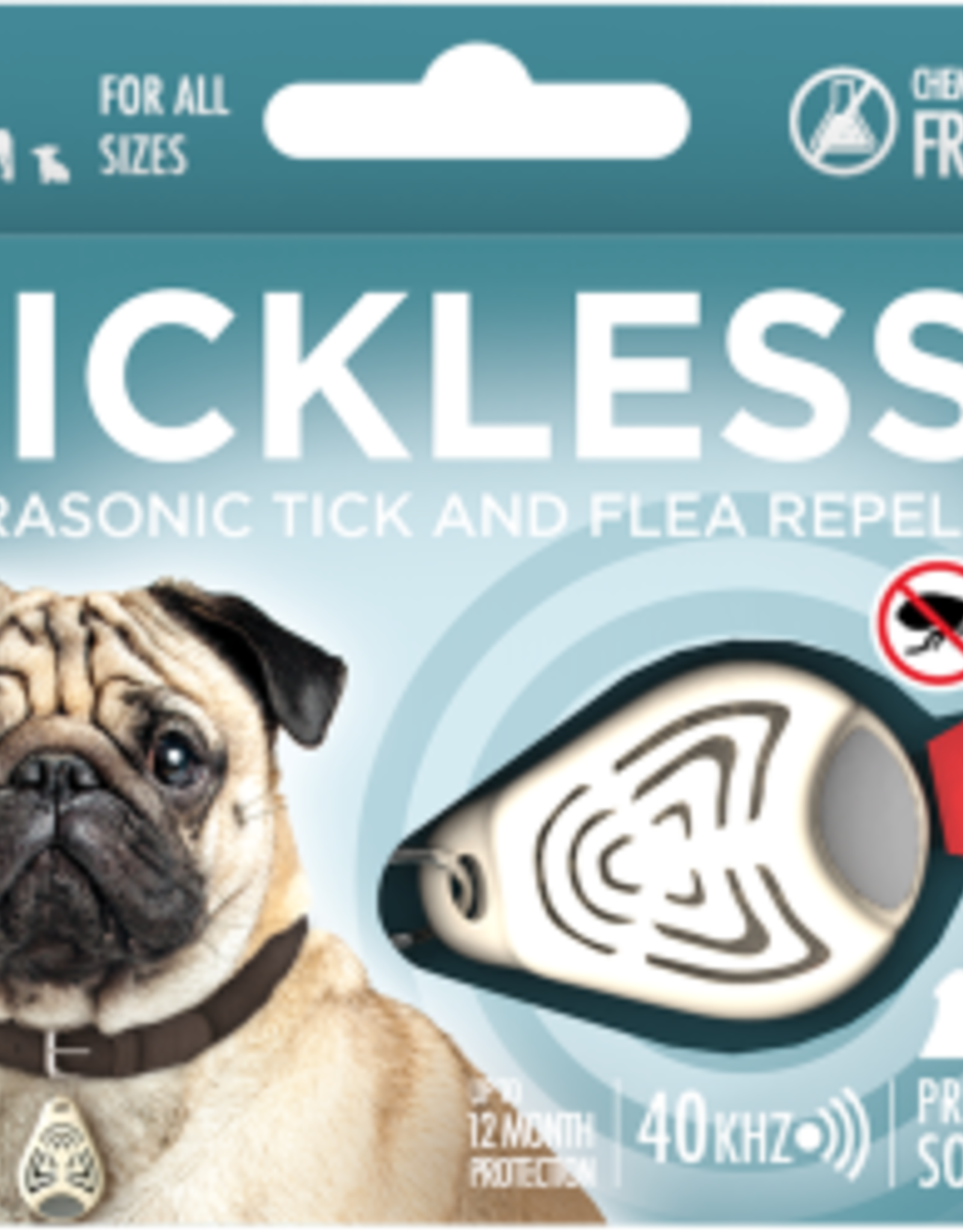 Tickless Tickless Pet Classic Medallion For All Sizes Beige
