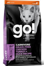 GO GO! Carnivore Grain Free Chicken Turkey Duck Cat Food 8 lbs