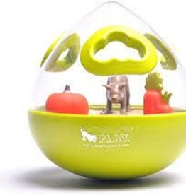 Pet Play Pet Play Wobble Ball 2.0 Enrichment Treat Toy Green