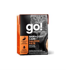 GO GO! Tetra Pack Skin & Coat Salmon Cat Pate 6.4 oz