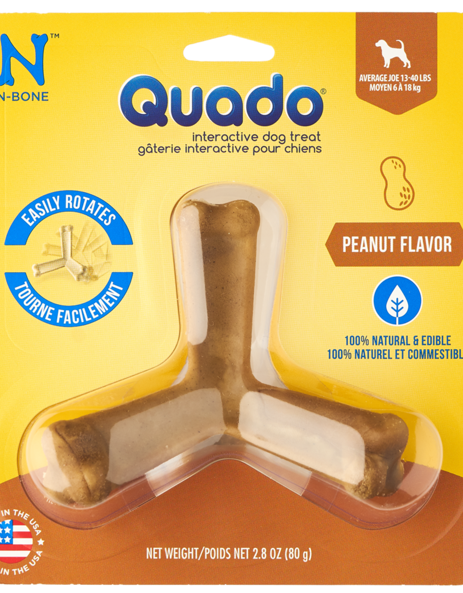 Quado Quado Peanut Flavour Average Joe Medium 13-40 lbs