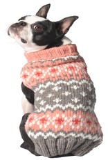 Chilly Dogs Chilly Dog Sweater Peach Fairisle Small