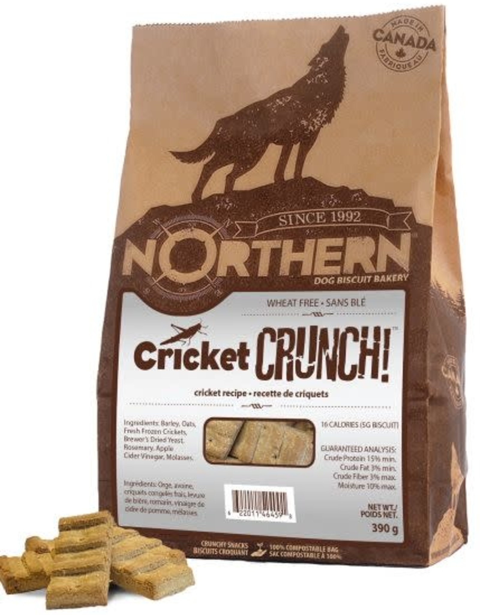 Northern Biscuit Northern Dog Biscuits Cricket Crunch 390 g
