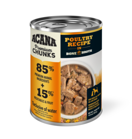 Acana Acana Poultry Recipe in Bone Broth Wet Dog Food 12.8 oz Can