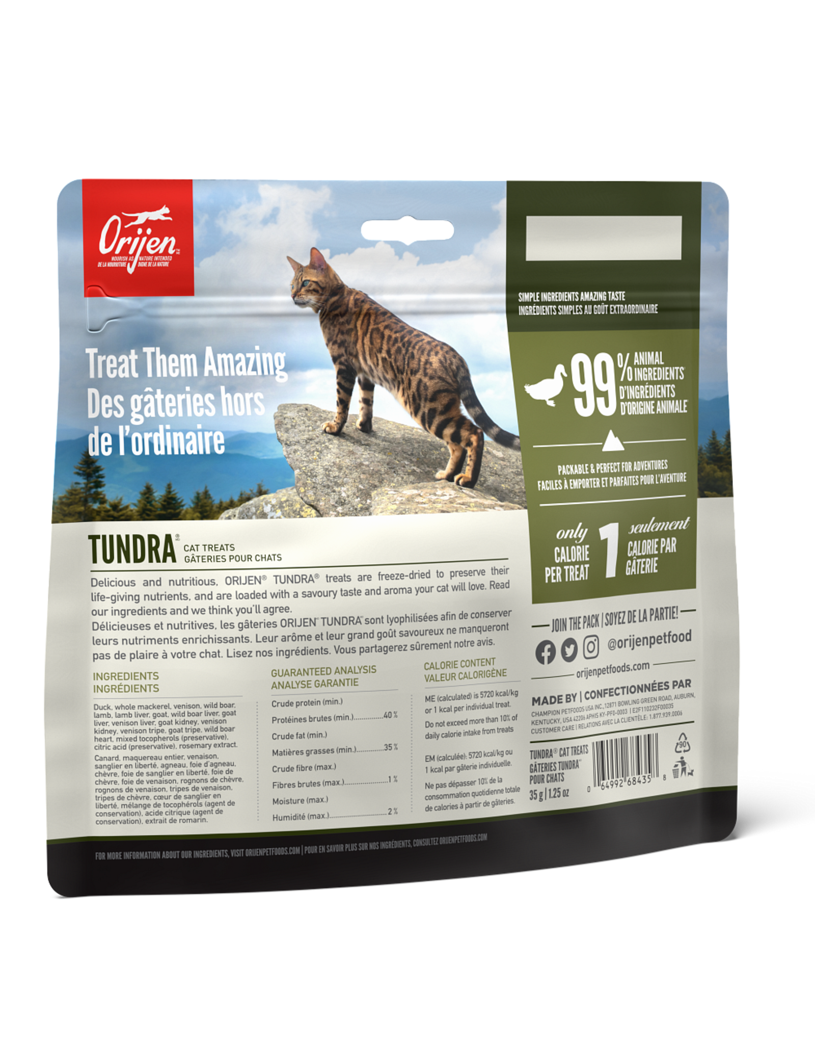 Orijen Orijen Tundra Freeze-Dried Cat Treats 35 g