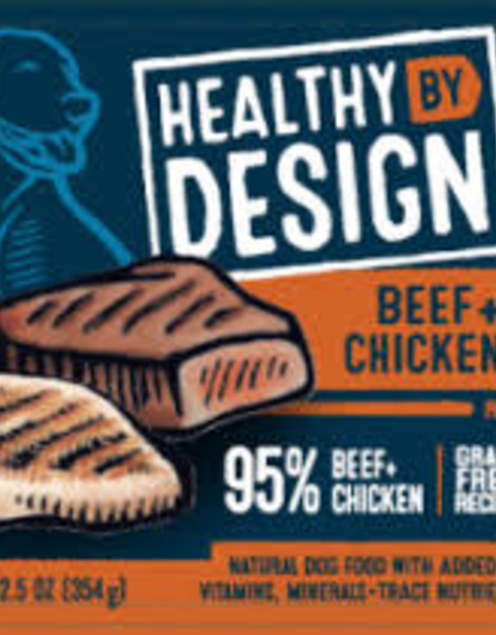 Healthy By Design Healthy By Design Beef & Chicken Pate Dog Food 13.2 oz