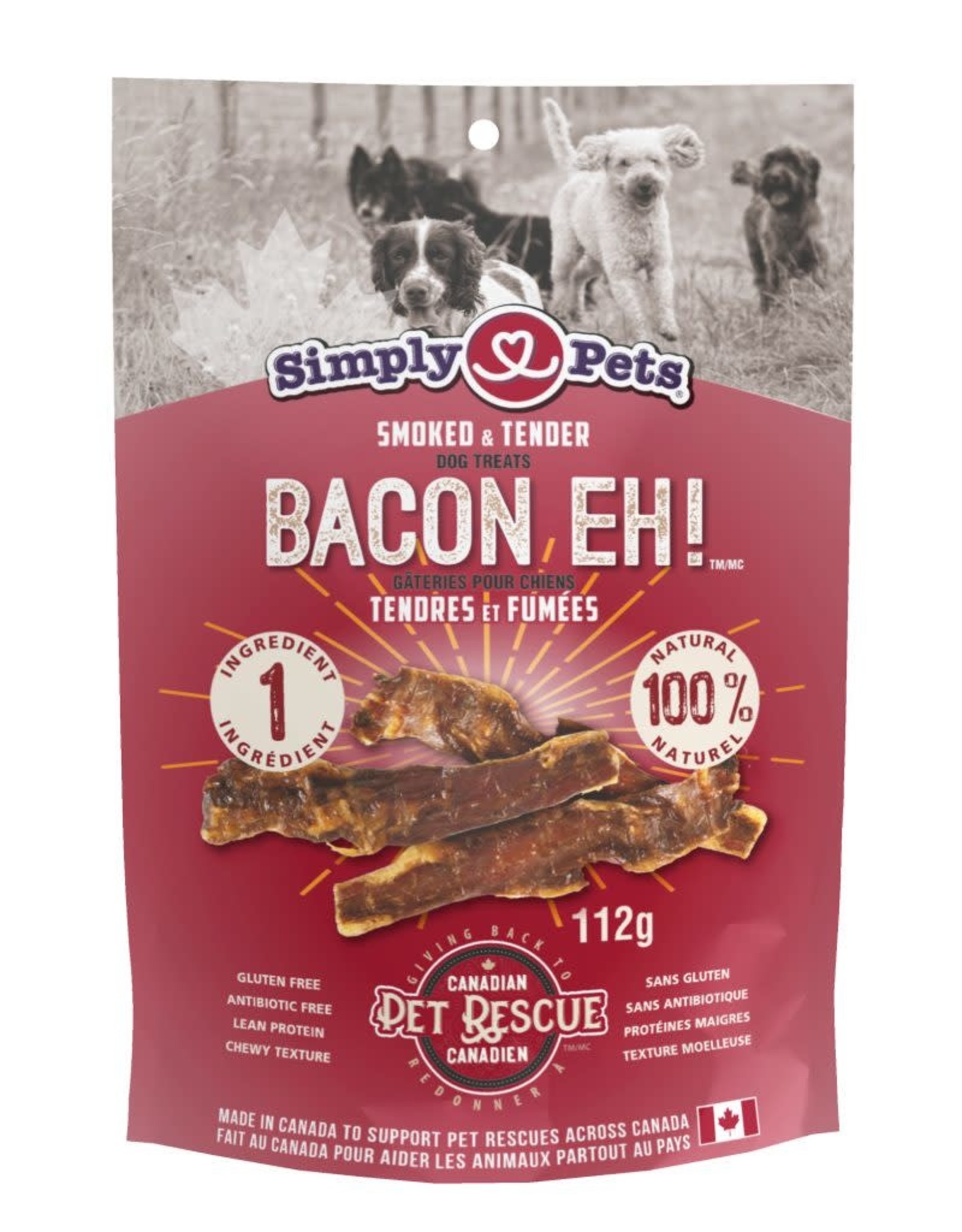 Simply Pets Simply Pets Bacon Eh! Smoke & Tender Treats 112 g