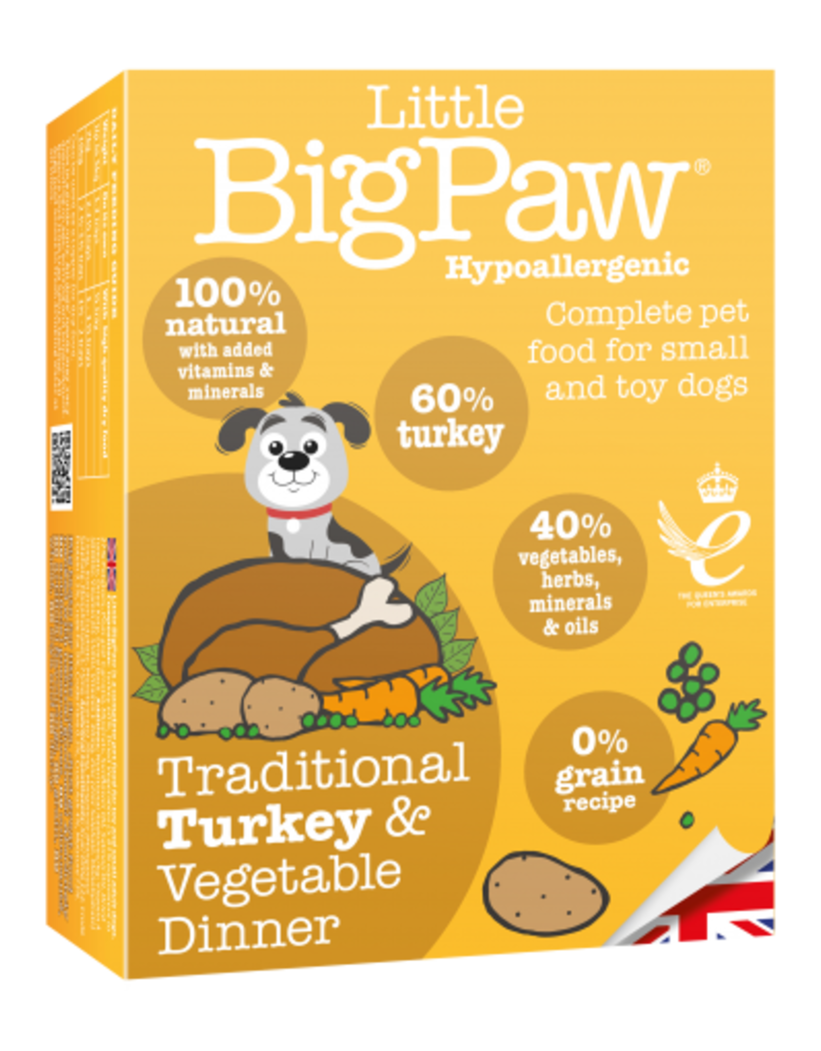 Little Big Paws Little Big Paw Dog Traditional Turkey & Vegetable 150 g