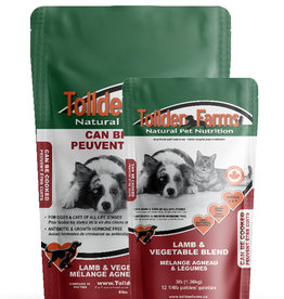 Tollden Tollden Farms Lamb & Vegetable Raw Dog Food Blend 8 lbs