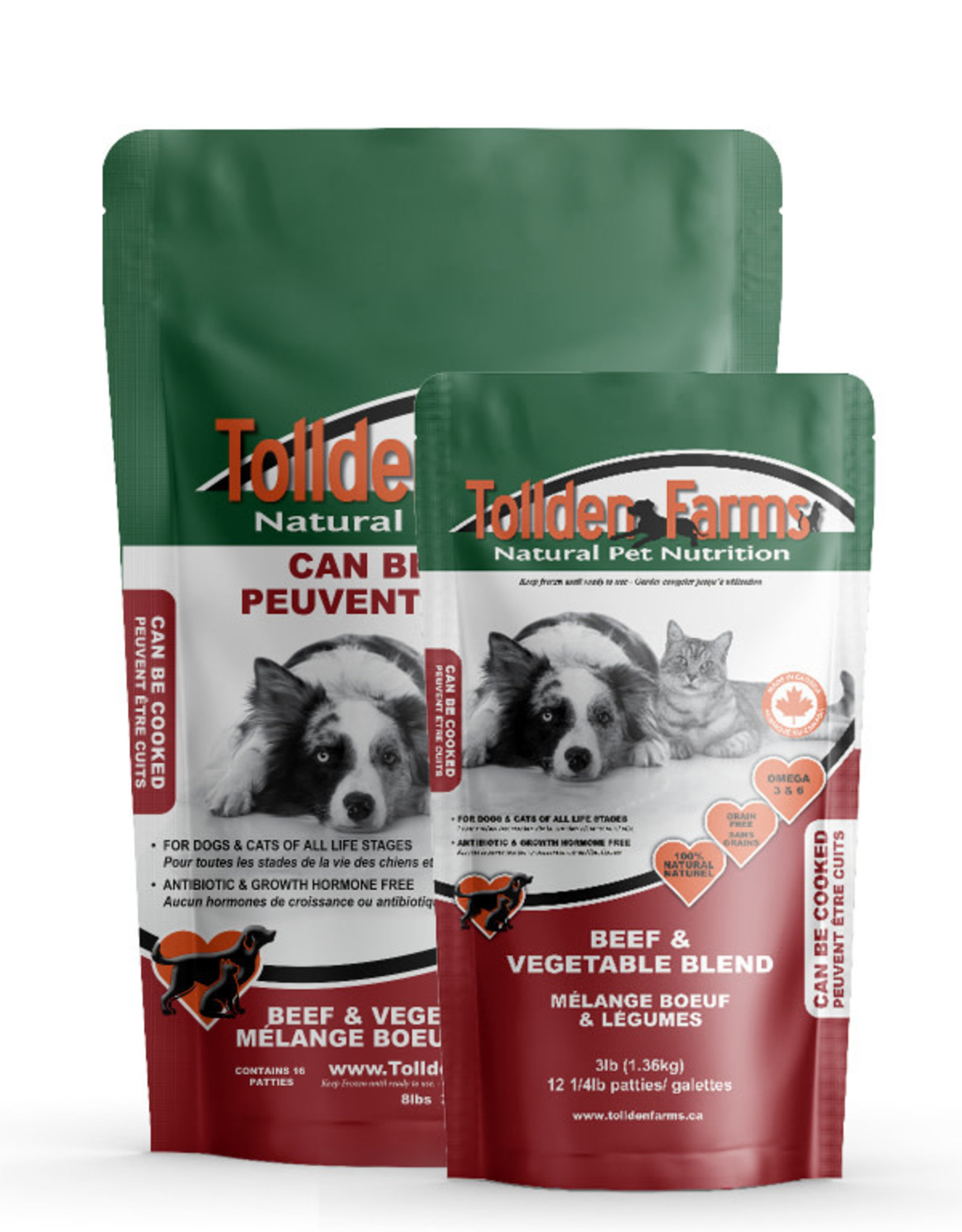 Tollden Tollden Farms Beef & Vegetable Raw Dog Food Blend