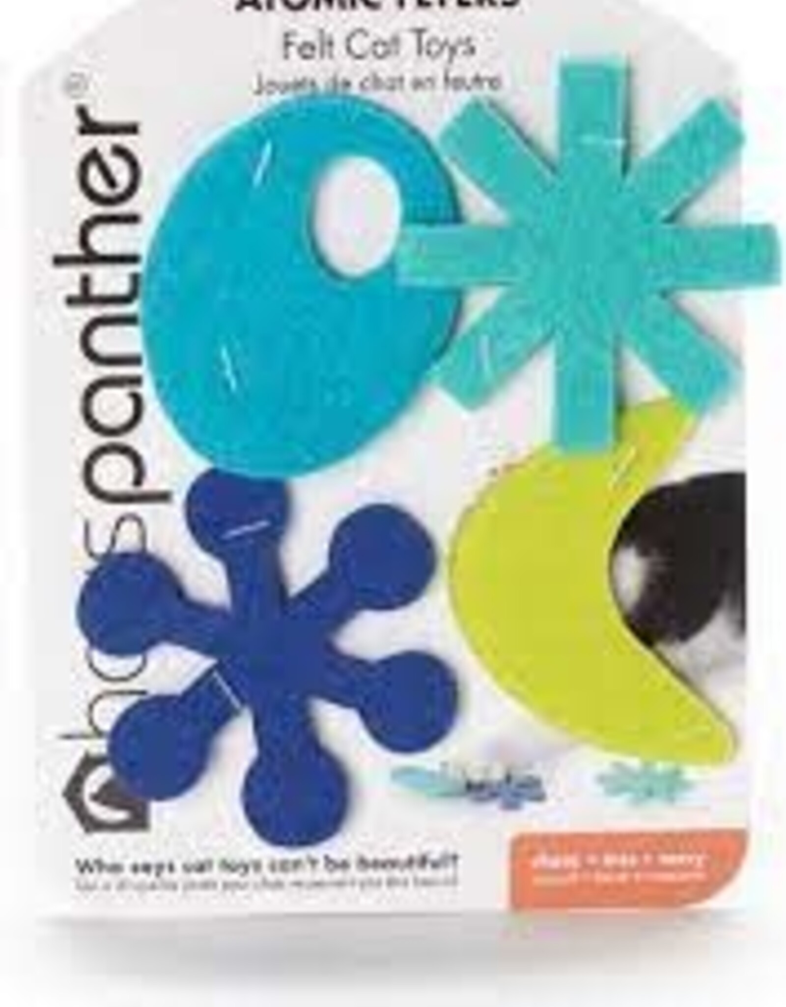 Hauspanther Hauspanther Atomic Flyers Cat Toy Ocean 4 Pack