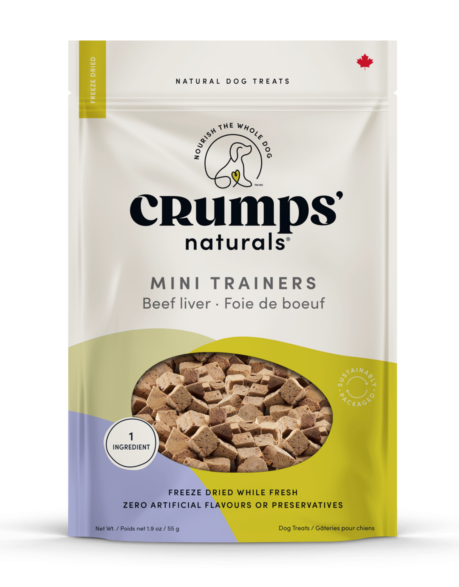 Crumps Crumps' Naturals Mini Trainers Freeze Dried Beef Liver Dog Treats 126 g