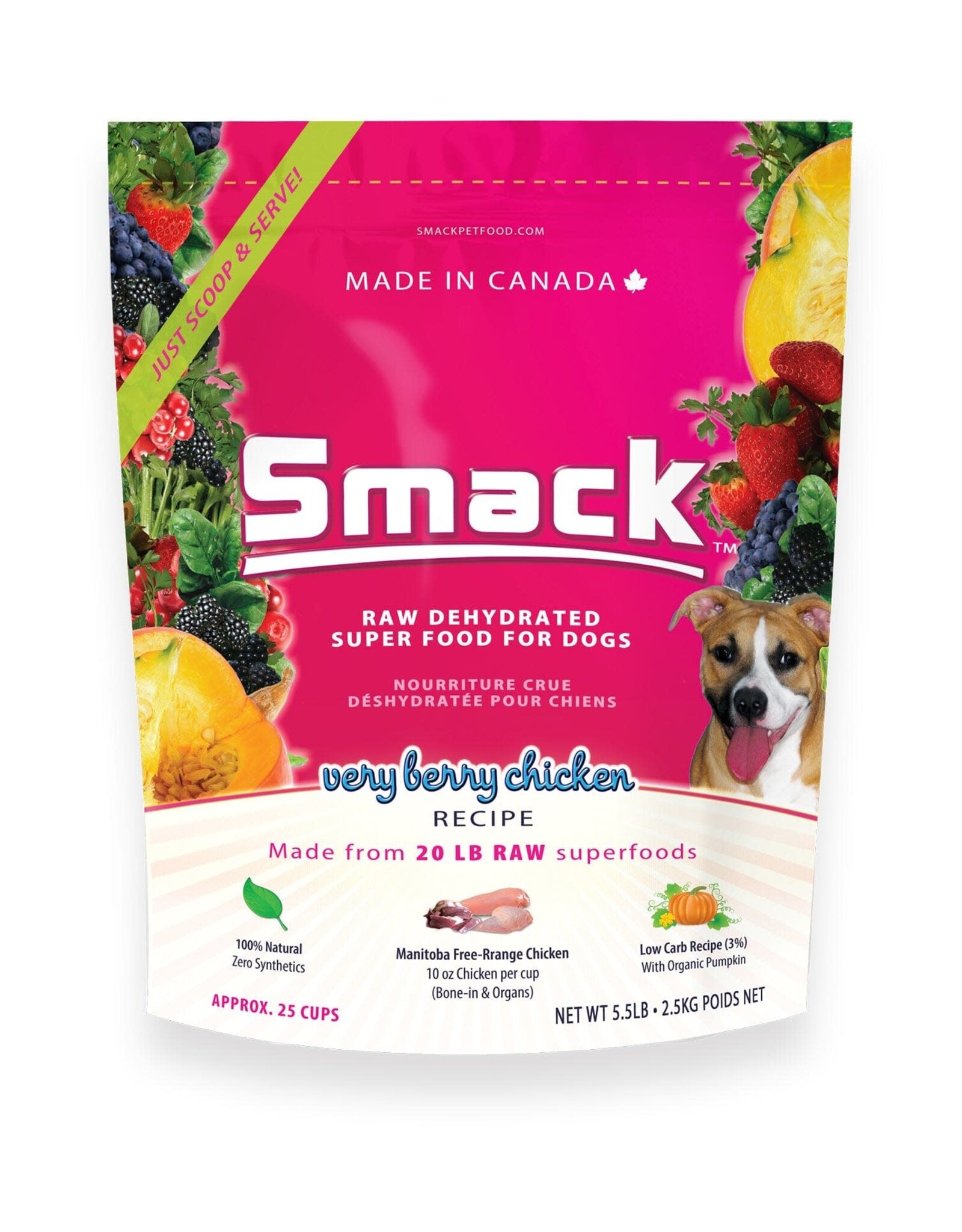 Smack Smack Very Berry Chicken Dog Food
