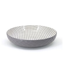 484402GY-Shallow Bowl-Grey