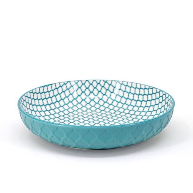 484402TL-Shallow Bowl-Teal