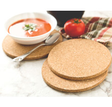 4440-Cork Trivets Set/3-Round