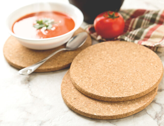 4440-Cork Trivets Set/3-Round 4440-Cork Trivets Set/3-Round