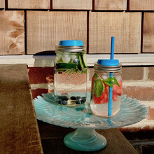 82677-Jarware-Silicone Drink Lid and Straws-Set/4