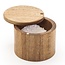 Natural Living 3250527-Acacia Salt Keeper w/swivel lid