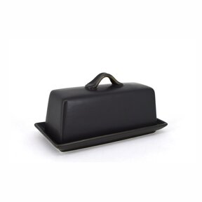 481107 Park West Butter Dish- Black