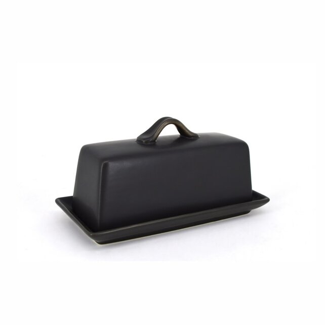 481107 Park West Butter Dish- Black