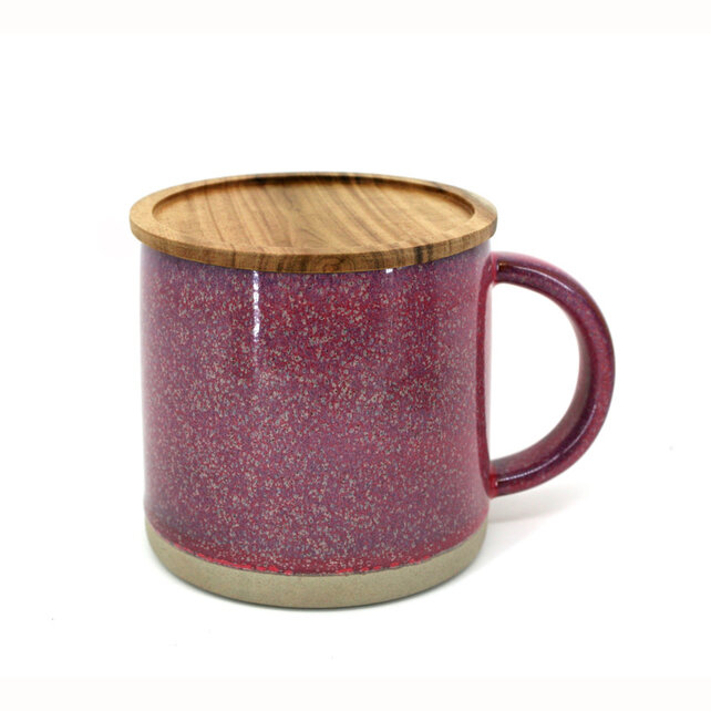 483005PU - Mug w/Acacia Lid - Purple 483005PU - Mug w/Acacia Lid - Purple