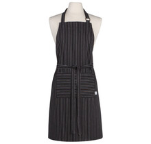 2500920-Chef Apron-Pinstripe Black